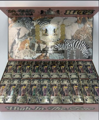 Hitz Safari Series 2G 100 Count Mixed Flavors - Adventure Bulk Pack Hitz Safari Series 2G Disposable 100 Count Box Mixed Flavors displayed with vibrant safari-themed packaging for travel and outdoor adventure vaping