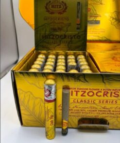 HitzOcristo Rosin Dab Tip Pre Rolls premium cannabis joints with solventless rosin tip and high-quality flower