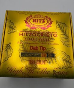 HitzOcristo Rosin Dab Tip Pre Rolls packaging showing multiple premium infused pre-rolls with rosin tips
