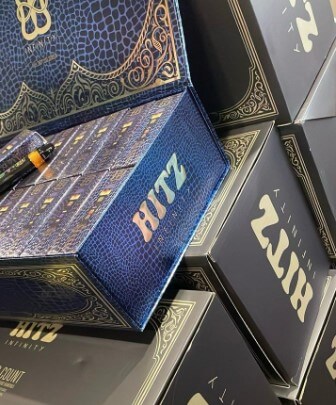 Hitz Infinity Blue Edition Disposable 50 Pack Variety Box premium vape bundle