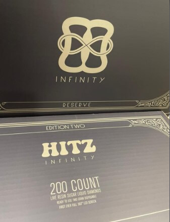 Hitz Infinity Blue Edition Premium Mixed Flavor Disposable Vape Pack Hitz Blue Edition mixed flavor disposable vape pack variety box premium devices
