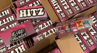 Hitz Disposable Master Boxes 100 pcs Mixed Variety Flavors Hitz Disposable Master Boxes (100 pcs) Mixed Variety Flavors showing bulk pack of 2g Gen 7 disposables with diverse popular flavors
