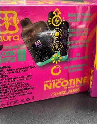 Hitz Disposable Vape 50 Pack Bulk Mixed Flavors Hitz disposable vape 50 pack, nicotine puffs mixed flavors, premium bulk vape box