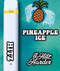 Hitz Pineapple Ice Disposable vape device with tropical pineapple flavor and icy cooling effect