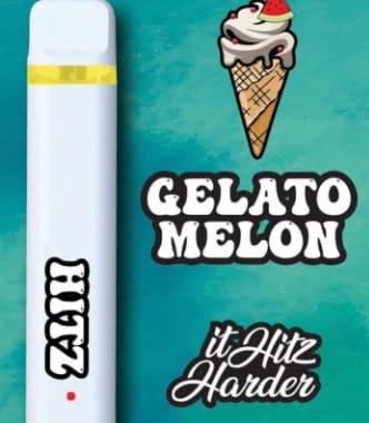 Hitz Gelato Melon Disposable Vape – Creamy Gelato & Melon Flavor Premium Disposable Vape Pen Hitz Gelato Melon Disposable vape pen with creamy gelato and melon flavor