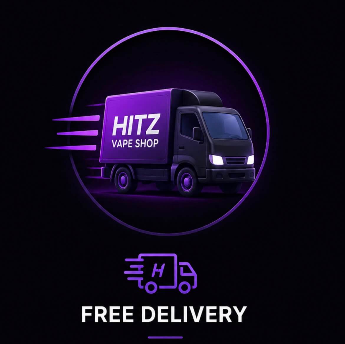 Free shipping on all vape orders from Hitz Vape Shop with fast nationwide delivery