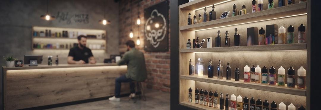  ⁠Hitz Vape Shop staff preparing orders for secure shipping and delivery policy.⁠